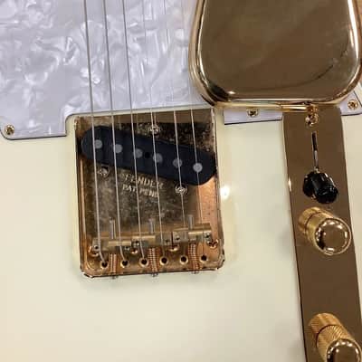 1996 Fender (Japan) 50th Anniversary Telecaster White Pearloid/Gold w/ Gig Bag image 19