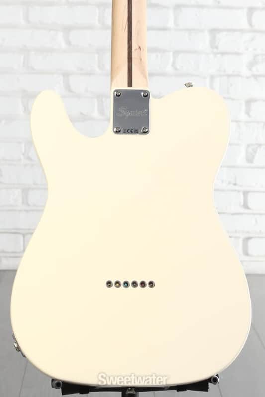 Squier Affinity Series Telecaster Thinline Electric Guitar - Olympic White with Laurel Fingerboard (TeleTLAFOWd1) image 1