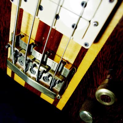 J. K. LADO SUPER FALCON II 1981 Natural. SOLID WOOD BASS. Incredible Sound. HANDBUILT. Beautiful. image 7