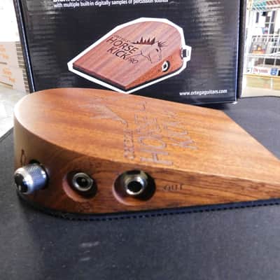 Ortega Horse Kick Pro Digital Percussion Stomp Box with 5 Samples 2010s - Dark Brown image 2