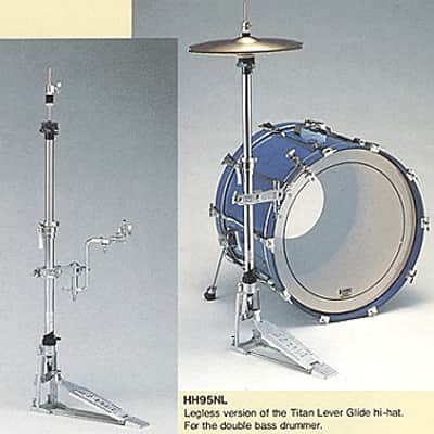 ULTRA RARE Tama Ever Glide Legless Hi Hat Stand, Original Powder Coated Finish, with Mounting Hardware - Late 1980s / INSPECTED & TESTED image 9