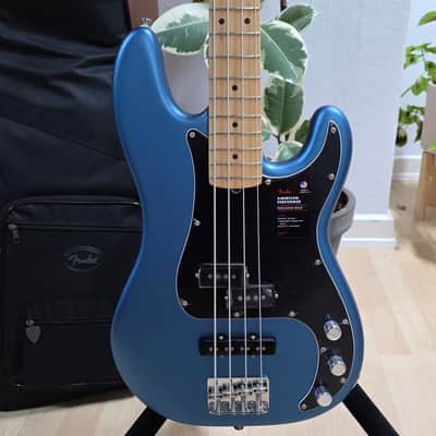 Fender American Precision PJ Bass BRAND NEW Lake Placid Satin Matte Blue Performer Precision Jazz PJ 4-String USA Bass Guitar image 14