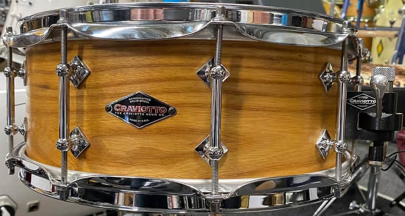 Craviotto Ash Solid Shell Snare Drum 2000 - Natural Ash image 1