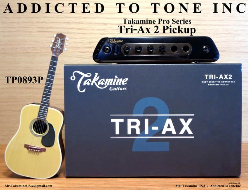 Takamine TRI-AX 2 Acoustic Guitar Pickup CTP1 CTP2 CTP3 CT4DX | Reverb