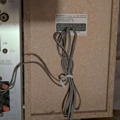 Sony Micro Hi-Fi Component System CMT-EP313 with Speakers & Remote Silver / Pine image 9