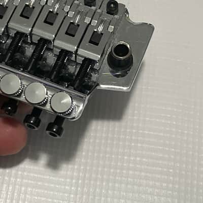 2000's Jackson Dinky Guitars JT-580 Chrome Licensed Floyd Rose Tremolo Guitar Bridge image 10