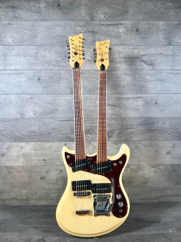 Mosrite Joe Maphis Mark XVIIII Double Neck 1968 White image 1