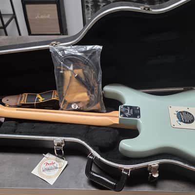 2001 Fender American Stratocaster BRAND NEW TIME CAPSULE Daphne Sonic Blue Custom Color FSR Special Limited Edition Run USA Standard Strat Electric Guitar NEVER PLAYED CASE QUEEN image 8