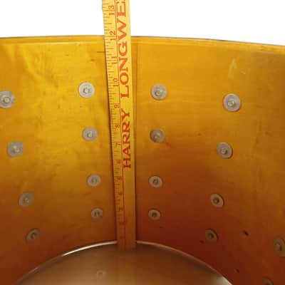 Slingerland 12x14"TDR Marching Snare Drum Chrome Over Wood Vintage 70s Maple Tom image 10