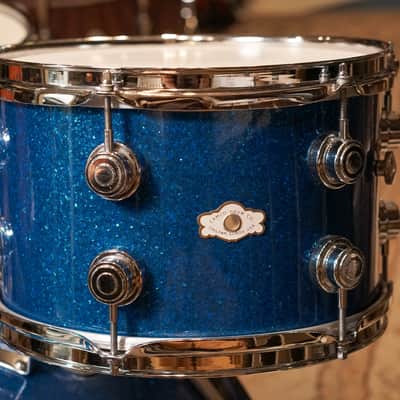 Camco 12/14/18" Drum Set - 1960s Blue Glass Glitter image 3