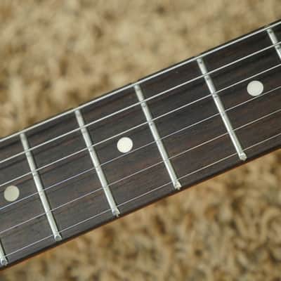 Video! 1980s Hondo H-1 Death Dagger Neon Orange Refinish w/ Original Hardshell Case image 6