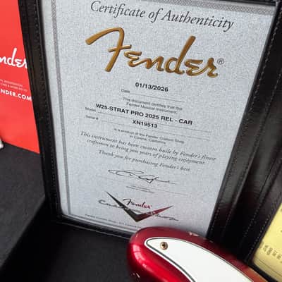 2026 Fender Custom Shop Stratocaster Pro W25 Relic - Candy Apple Red image 21