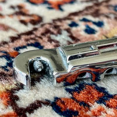 1960's Chrome Gibson Wraparound Bridge Les Paul Junior SG TPBR 8513 12809 Lightning Bar image 5
