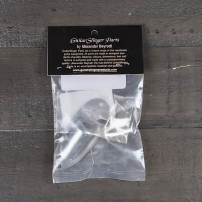 GuitarSlinger Strat Output Jack Cup - Aged Chrome image 3