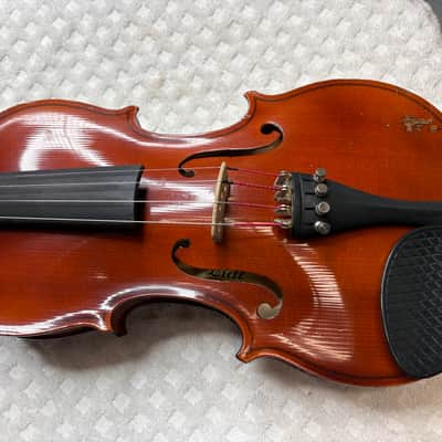 VINTAGE LIDL HAND CRAFTED IN LUBY CZECH REPUBLIC 3/4 VIOLIN MODEL 220 CASE/BOW image 3