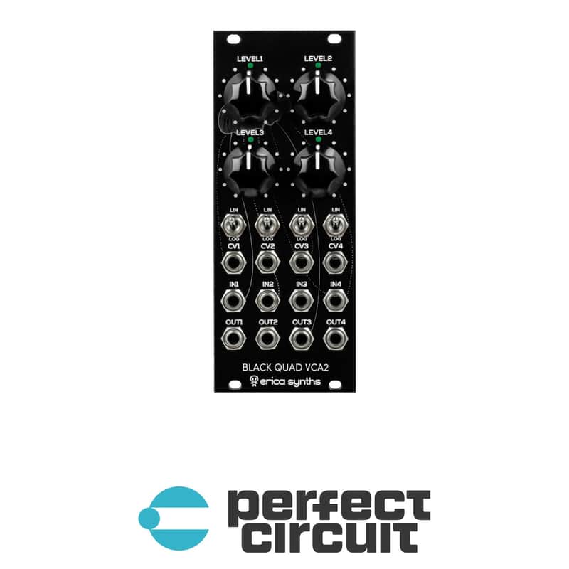 Erica Synths Black Quad VCA2 4-Channel VCA + Mixer image 1