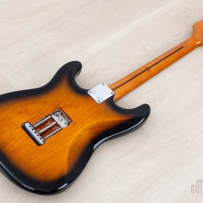 1997 Fender American Vintage '57 Stratocaster Sunburst w/ Hangtags, Tweed Case image 14