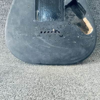 Black Solid Basswood Guitar Strat Style Body image 6