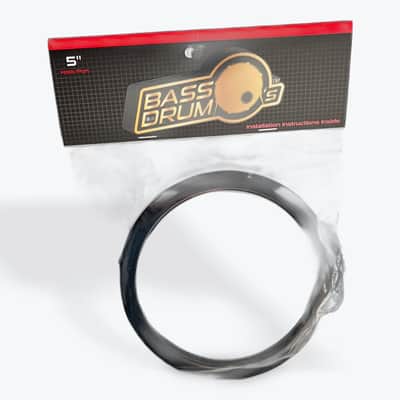 Bass Drum O’s - 5” Hole Protector, Black (HBL5) image 2