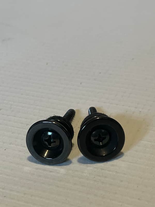 2000's Japan Jackson Dinky Guitar Factory Black Oversize Strap Buttons image 1