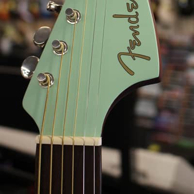 Fender California Series Newporter Player Acoustic Electric Guitar Surf Green image 4