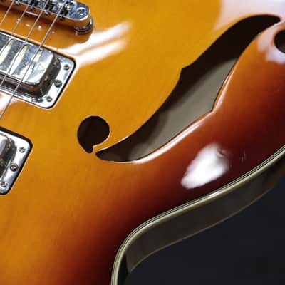 Eastwood Airline H78 Honeyburst Gold Foil Pickups Semi-Hollow El. Guitar w/Case image 13