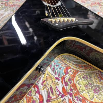 Dean VCO BLK Acoustic Electric Flying V Guitar image 4