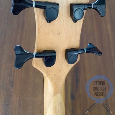 BC Rich Mockingbird Bass, Japan Edition, Black Flame Burst, 2000s image 9