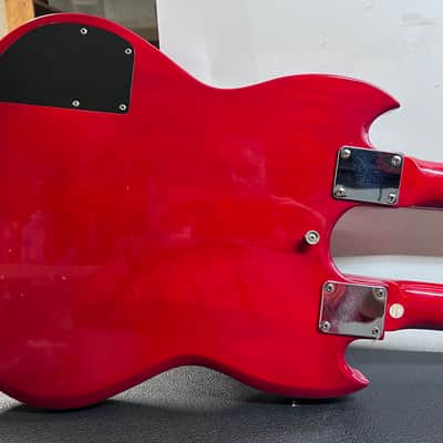 Galveston Double Neck Guitar  Cherry Red 6 string &12 string image 18