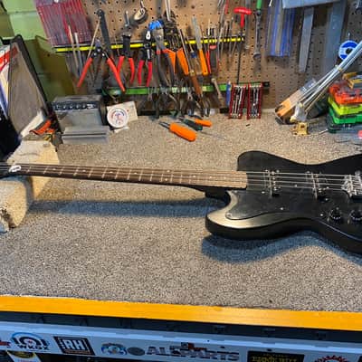 Custom made Krist Novoselic RD bass (left handed) 2000s  Gloss Black image 10