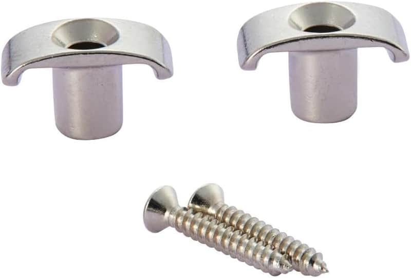 Set of 2 Stainless Steel Guitar String Guides Steel String Retainers Stainless String Trees Nickel image 1