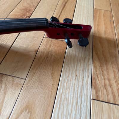 Wood Stingray SV4 Electric Violin - Candy Apple Red image 6