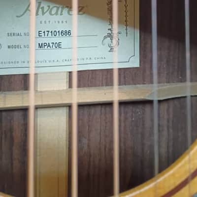 Alvarez MPA70E Masterworks Acoustic-Electric - 2017 – All Solid Rosewood & Spruce w/OHSC image 6