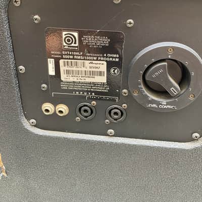 Ampeg SVT-410HLF Classic Series 500-Watt 4x10" Bass Speaker Cabinet 2007 - Present - Black Bild 4