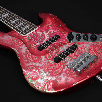 Dhatarattha DEB5 Jazz Bass 5 string - PAISLEY RELIC image 5