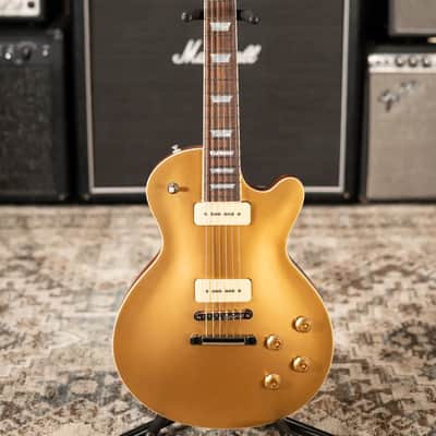 Eastman SB56 Electric Guitar - Vintage Satin Gold with Padded Gig Bag image 3