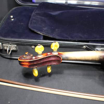 An Antique German Made Jacobus Stainer Full Size 4/4 Violin, Bow & Case Ready to Play # 15 V image 7
