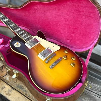 2023 Gibson Custom Shop 1958 Les Paul Standard VOS Bourbon Burst w/Case image 4