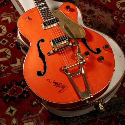 1957 Gretsch 6120 Chet Atkins Orange Finish Electric Guitar w/OHSC image 14