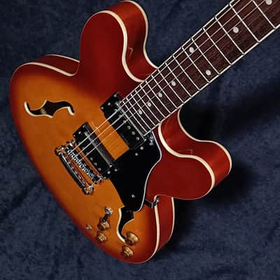 Vintage VSA500HB Reissued Series Semi-Hollow - Honey Burst image 6