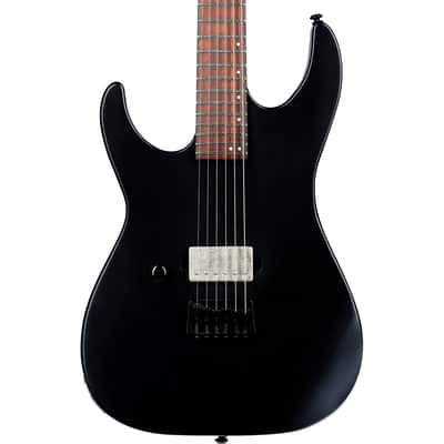 ESP LTD M-201HT Left Handed Electric Guitar, Black Satin image 1