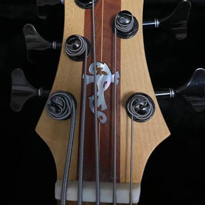 Tobias 5 String Tiger Wood Bass 1994 - Natural with Original Case! image 5