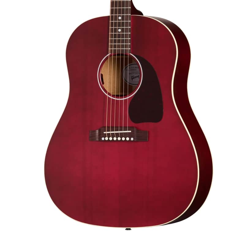 Gibson J-45 Special Acoustic Guitar, Satin Wine Red, Rosewood Fingerboard w/bag image 1
