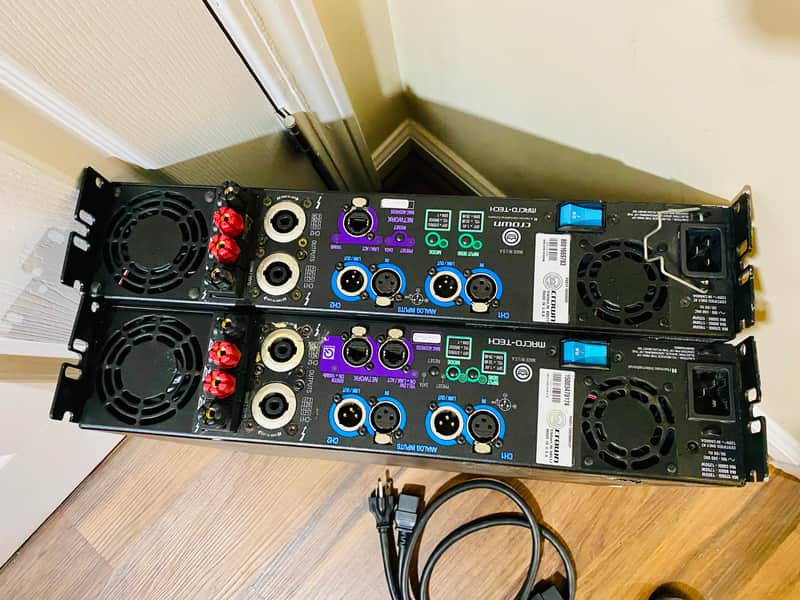 Crown Macro-Tech 9000i & 5000i Pro Amplifier W/ Power Cords | Made