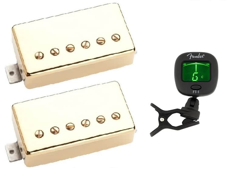 Seymour Duncan Slash APH-2s Alnico II Pro Gold Humbucker Guitar Pickup Set ( FREE FENDER TUNER ) image 1