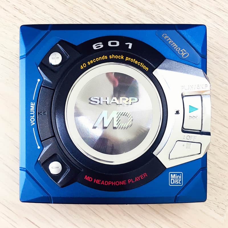 [RARE] SHARP MD-ST601-A MD Walkman MiniDisc Player, NM Blue ! Working  ! image 1