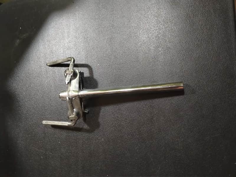 Premier Vintage Double Tom Center Post for Bass Drum - 12” Chrome 70s - Chrome image 1