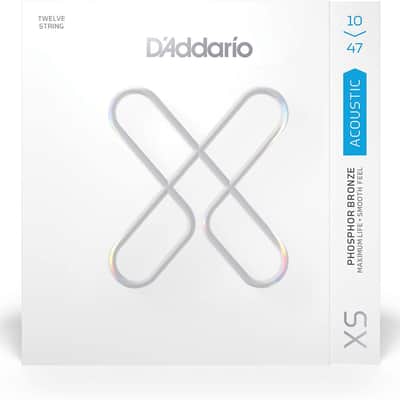 D'Addario XSAPB1047-12 Acoustic 12-String XS Phosphor Bronze Strings Light 10-47 image 1