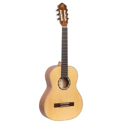 Ortega R121L-3/4 Family Series Spruce Top Mahogany Neck 3/4 Size Nylon 6-String Classical Acoustic Guitar w/Gig Bag For Left Hand Player image 6