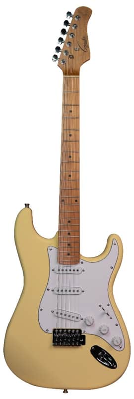 Gould Santa Fe Electric Guitar, Vintage White Vintage Burst